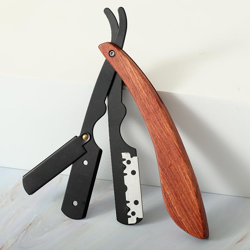 MAYCREATE® Professional Straight Razor for Men, Barber Straight Edge Razor MAYCREATE® Professional Straight Razor for Men, Barber Straight Edge Razor